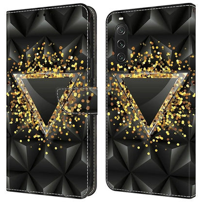 For Sony Xperia 10 V Wallet Phone Case Pattern Printing PU Leather Flip Cover