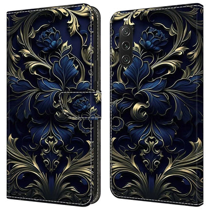 For Sony Xperia 10 V Wallet Phone Case Pattern Printing PU Leather Flip Cover