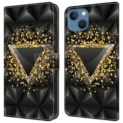 For iPhone 15 Shockproof Case Leather Flip Folio Phone Cover with Wallet
