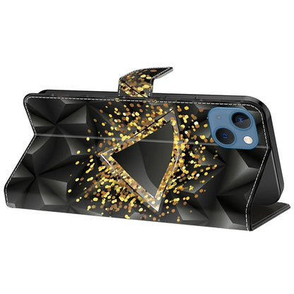 For iPhone 15 Shockproof Case Leather Flip Folio Phone Cover with Wallet