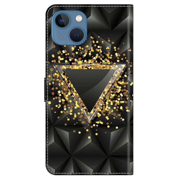 For iPhone 15 Shockproof Case Leather Flip Folio Phone Cover with Wallet