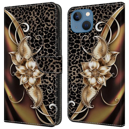For iPhone 15 Shockproof Case Leather Flip Folio Phone Cover with Wallet