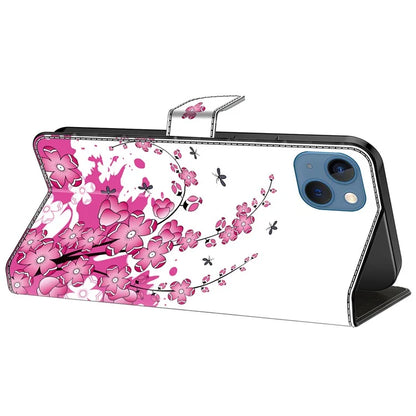 For iPhone 15 Shockproof Case Leather Flip Folio Phone Cover with Wallet
