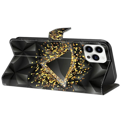 For iPhone 15 Pro Max Case PU Leather Phone Cover Pattern Printing Cell Phone Shell