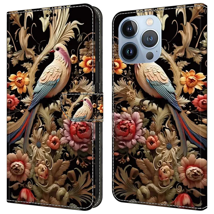 For iPhone 14 Pro Max Case Protective Leather Wallet Phone Cover