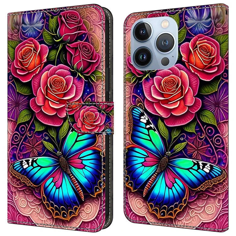 For iPhone 14 Pro Max Case Protective Leather Wallet Phone Cover