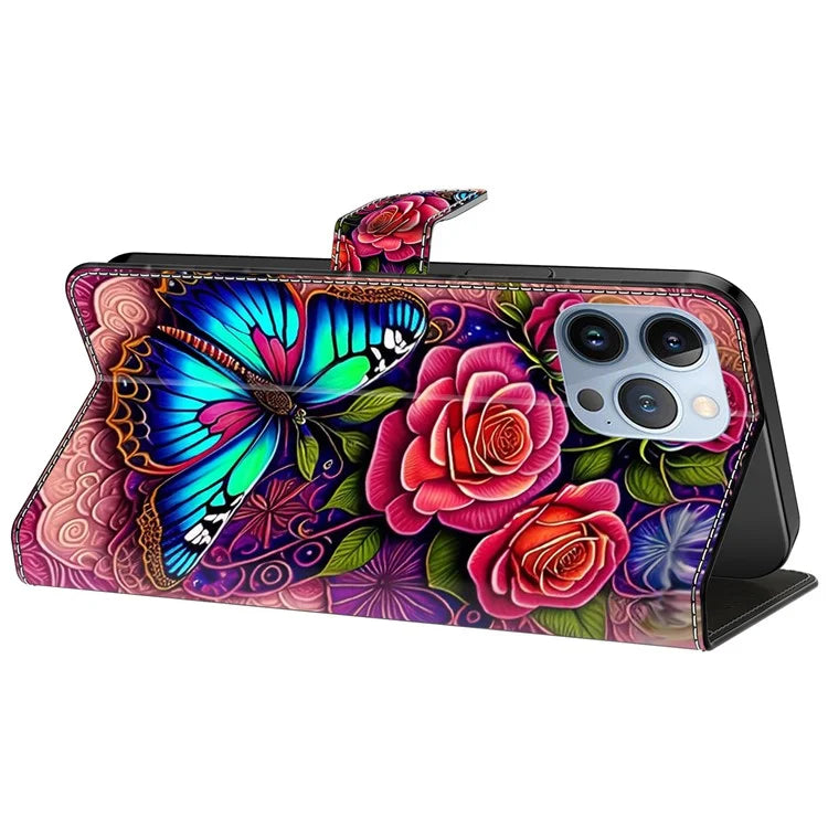 For iPhone 14 Pro Max Case Protective Leather Wallet Phone Cover