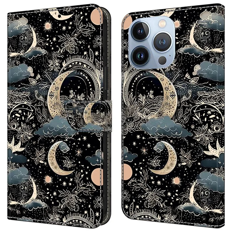 For iPhone 14 Pro Max Case Protective Leather Wallet Phone Cover