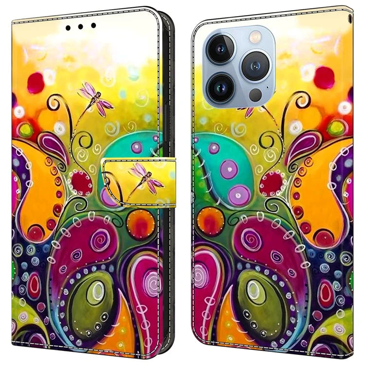 For iPhone 14 Pro Max Case Protective Leather Wallet Phone Cover
