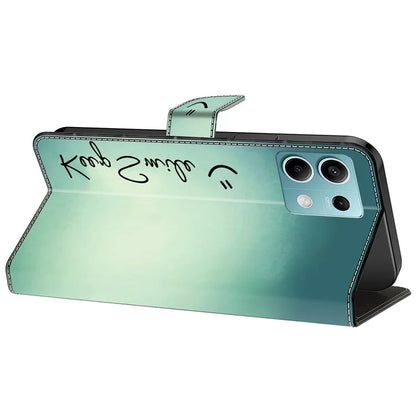 For Xiaomi Redmi Note 13 5G Case Pattern Design PU Leather Shockproof Flip Cover