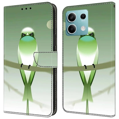 For Xiaomi Redmi Note 13 5G Case Pattern Design PU Leather Shockproof Flip Cover
