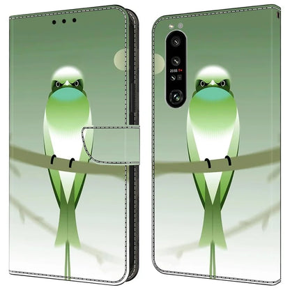 For Sony Xperia 1 IV 5G Cell Phone Case Pattern Design PU Leather Flip Stand Cover