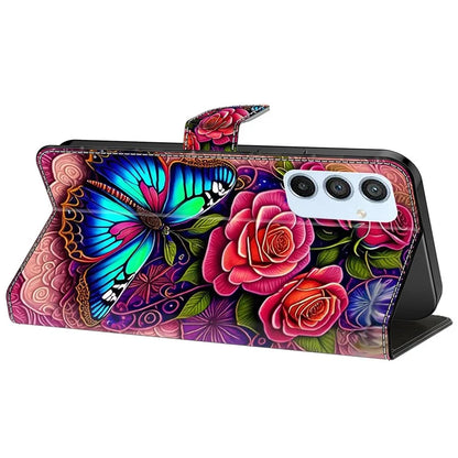 For Samsung Galaxy A54 5G Case PU Leather Stand Magnetic Clasp Pattern Printing Phone Cover