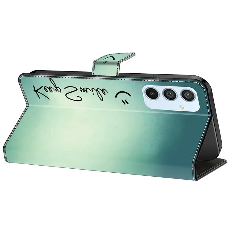 For Samsung Galaxy A54 5G Case PU Leather Stand Magnetic Clasp Pattern Printing Phone Cover