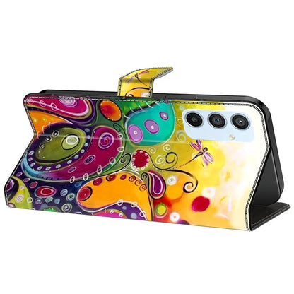 For Samsung Galaxy A54 5G Case PU Leather Stand Magnetic Clasp Pattern Printing Phone Cover