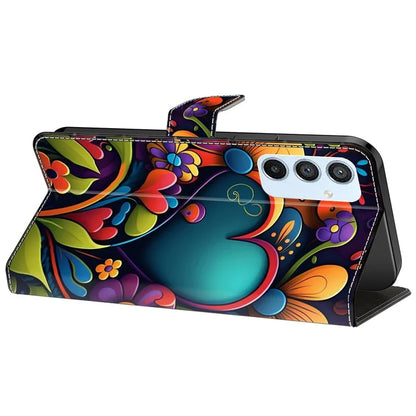 For Samsung Galaxy A54 5G Case PU Leather Stand Magnetic Clasp Pattern Printing Phone Cover