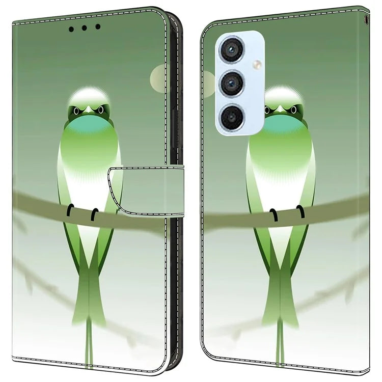 For Samsung Galaxy A54 5G Case PU Leather Stand Magnetic Clasp Pattern Printing Phone Cover