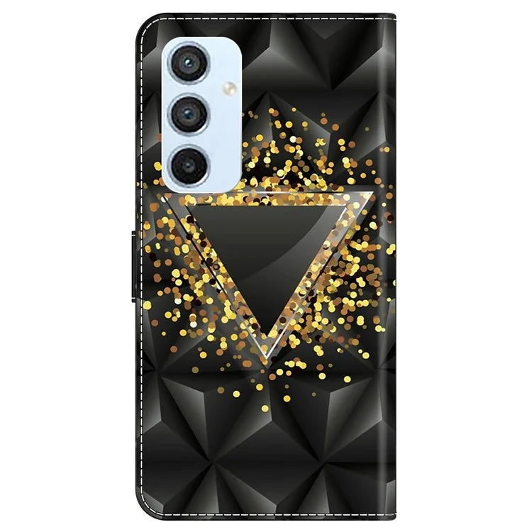For Samsung Galaxy A54 5G Case PU Leather Stand Magnetic Clasp Pattern Printing Phone Cover