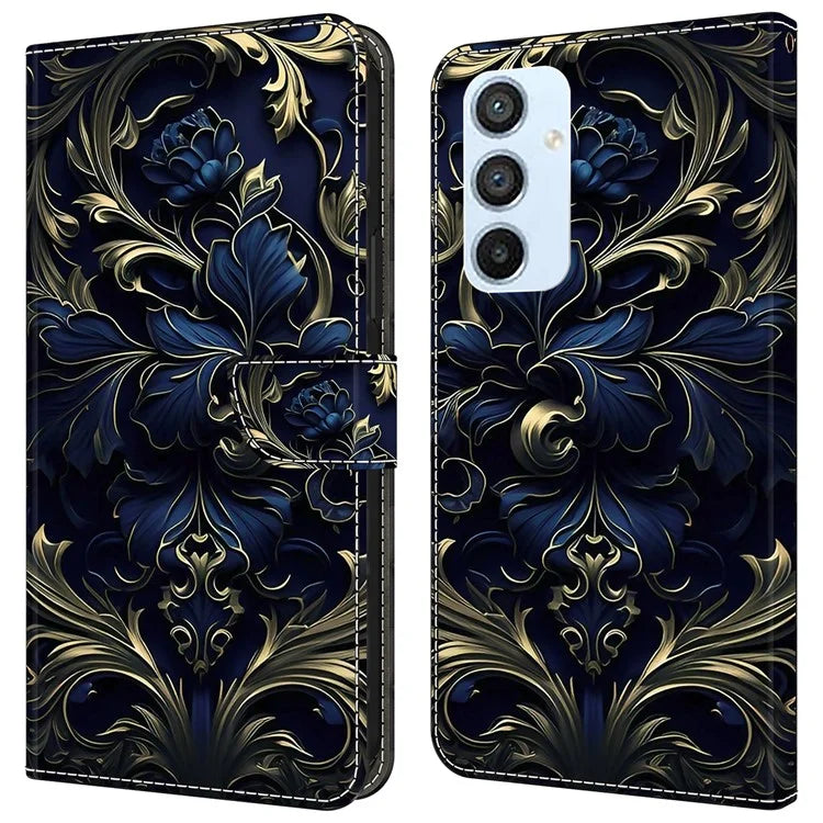 For Samsung Galaxy A54 5G Case PU Leather Stand Magnetic Clasp Pattern Printing Phone Cover