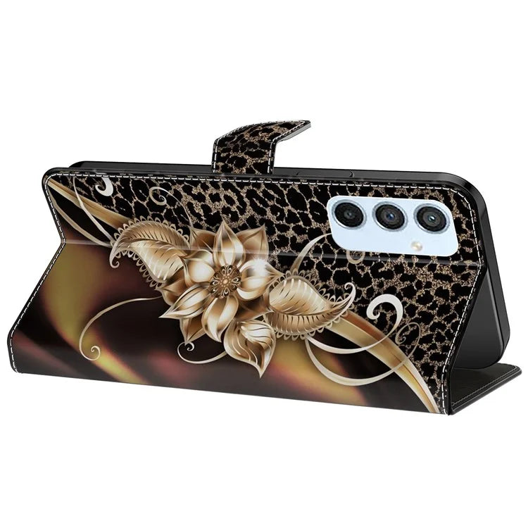For Samsung Galaxy A54 5G Case PU Leather Stand Magnetic Clasp Pattern Printing Phone Cover