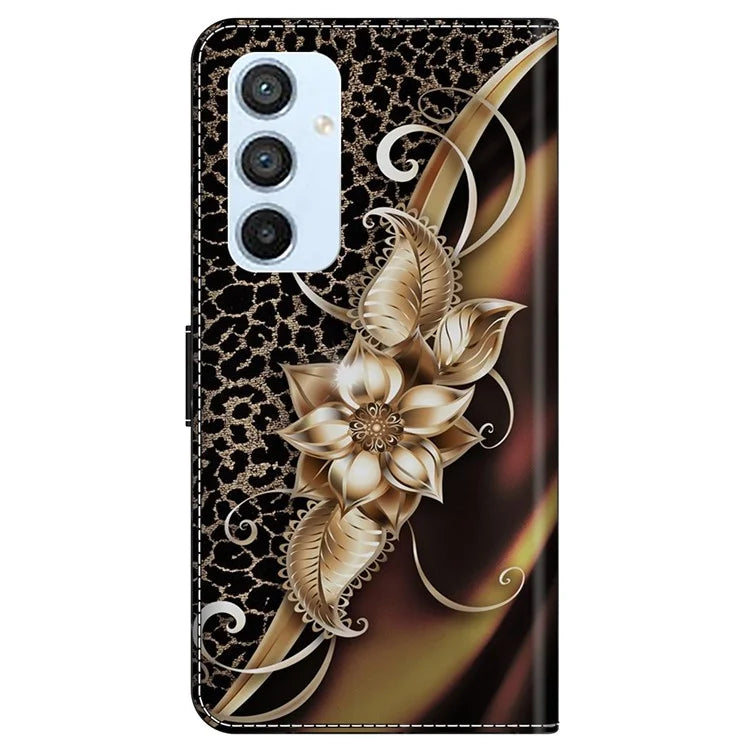 For Samsung Galaxy A54 5G Case PU Leather Stand Magnetic Clasp Pattern Printing Phone Cover