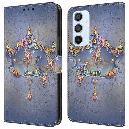 For Samsung Galaxy A54 5G Case PU Leather Stand Magnetic Clasp Pattern Printing Phone Cover