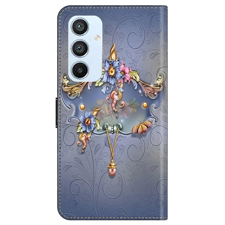 For Samsung Galaxy A54 5G Case PU Leather Stand Magnetic Clasp Pattern Printing Phone Cover