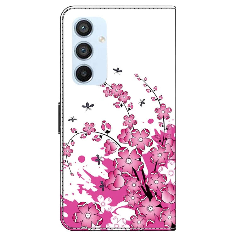 For Samsung Galaxy A54 5G Case PU Leather Stand Magnetic Clasp Pattern Printing Phone Cover