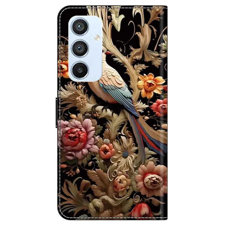 For Samsung Galaxy A54 5G Case PU Leather Stand Magnetic Clasp Pattern Printing Phone Cover