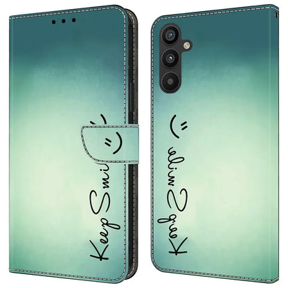 For Samsung Galaxy A55 5G Phone Case Wholesale Pattern Printing PU Leather Cover with Wallet