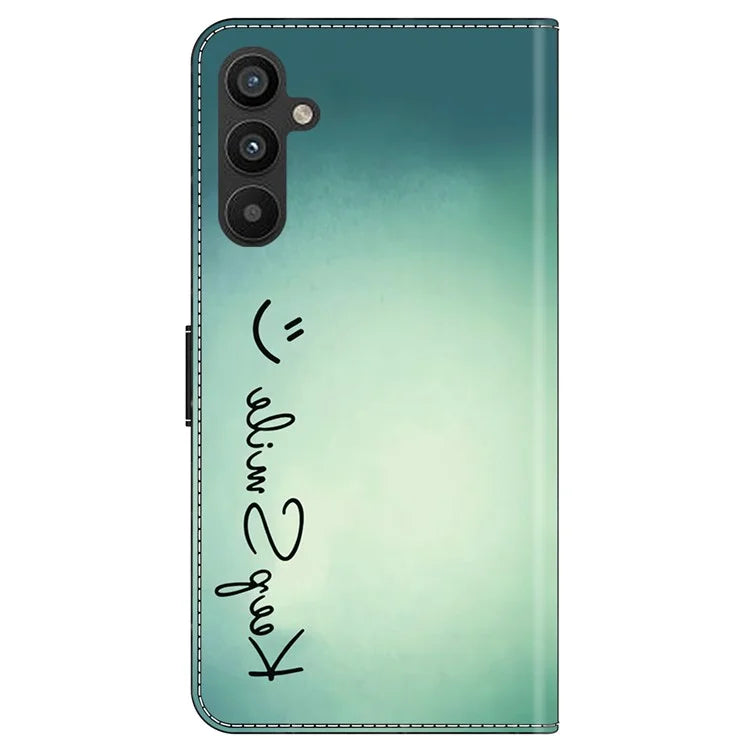 For Samsung Galaxy A55 5G Phone Case Wholesale Pattern Printing PU Leather Cover with Wallet