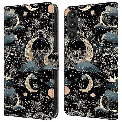 For Samsung Galaxy A55 5G Phone Case Wholesale Pattern Printing PU Leather Cover with Wallet