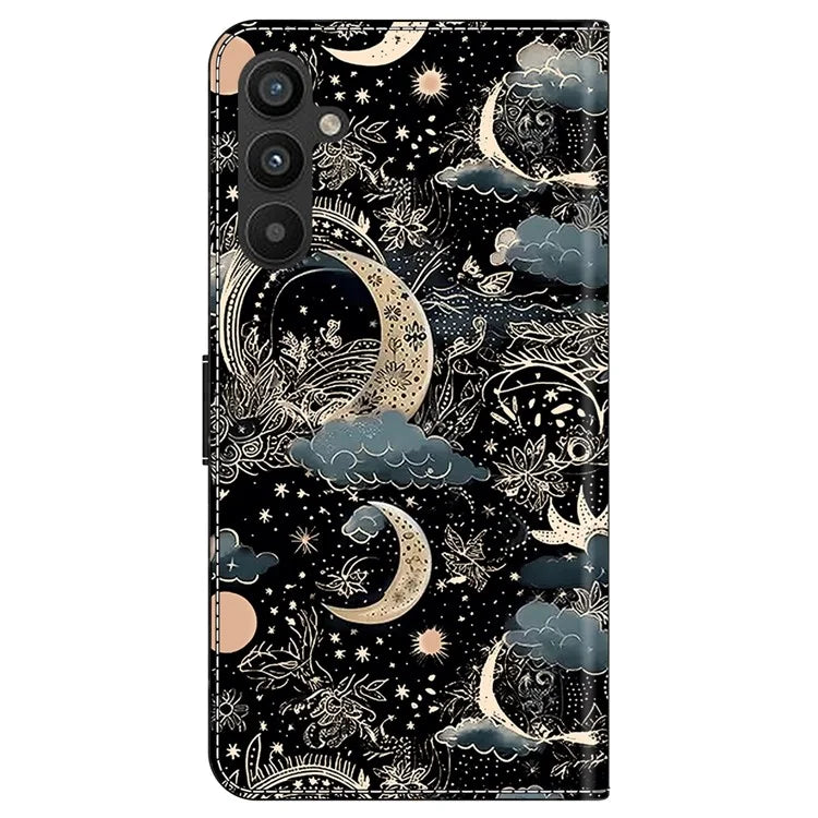 For Samsung Galaxy A55 5G Phone Case Wholesale Pattern Printing PU Leather Cover with Wallet