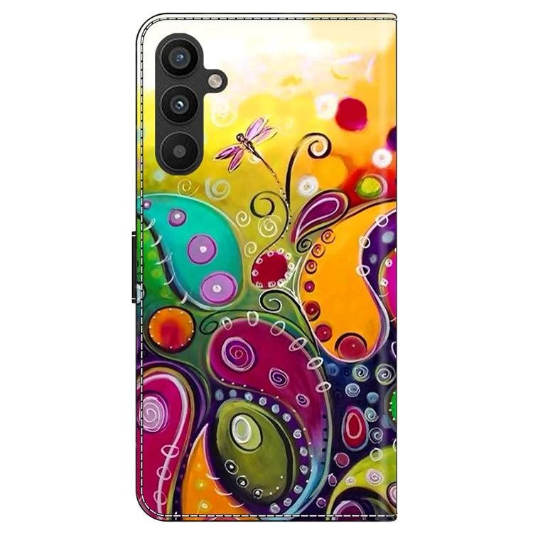 For Samsung Galaxy A55 5G Phone Case Wholesale Pattern Printing PU Leather Cover with Wallet