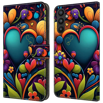 For Samsung Galaxy A55 5G Phone Case Wholesale Pattern Printing PU Leather Cover with Wallet