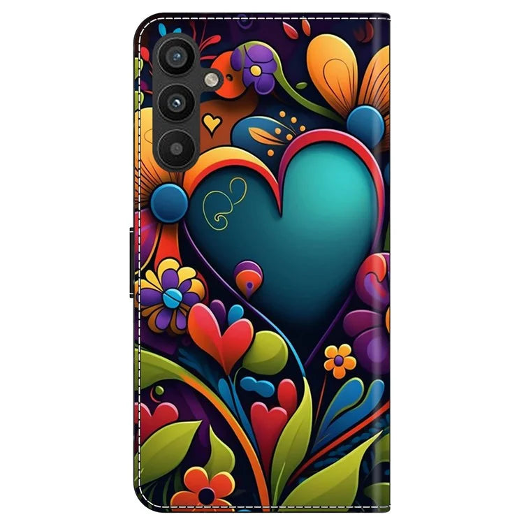 For Samsung Galaxy A55 5G Phone Case Wholesale Pattern Printing PU Leather Cover with Wallet