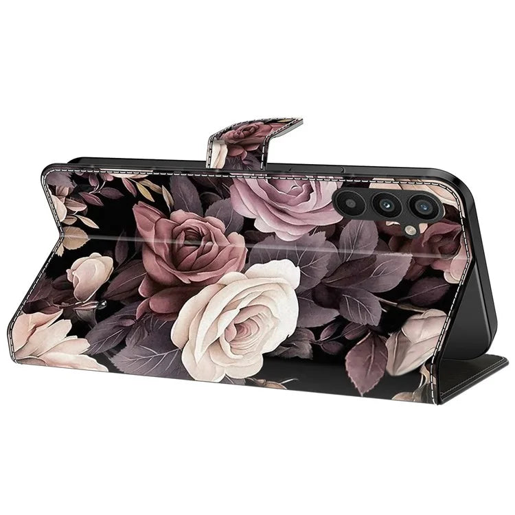 For Samsung Galaxy A55 5G Phone Case Wholesale Pattern Printing PU Leather Cover with Wallet