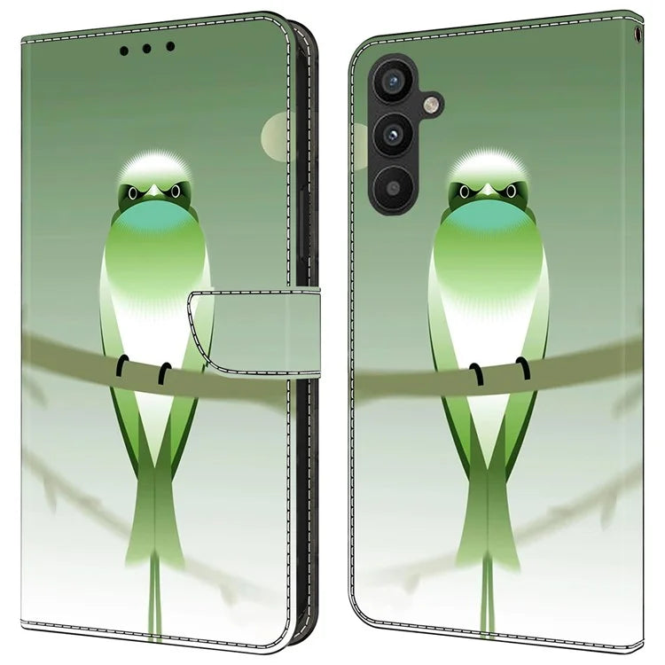 For Samsung Galaxy A55 5G Phone Case Wholesale Pattern Printing PU Leather Cover with Wallet