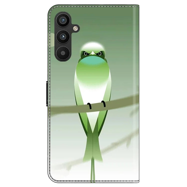 For Samsung Galaxy A55 5G Phone Case Wholesale Pattern Printing PU Leather Cover with Wallet