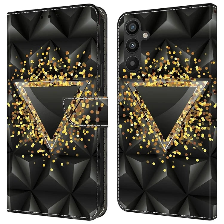 For Samsung Galaxy A55 5G Phone Case Wholesale Pattern Printing PU Leather Cover with Wallet