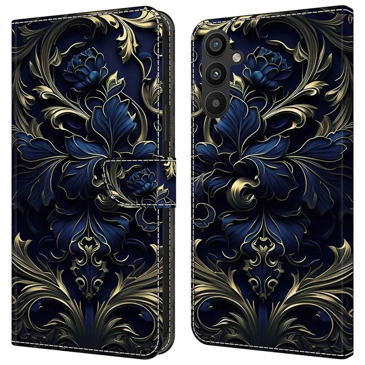 For Samsung Galaxy A55 5G Phone Case Wholesale Pattern Printing PU Leather Cover with Wallet