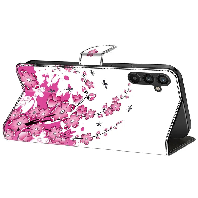 For Samsung Galaxy A55 5G Phone Case Wholesale Pattern Printing PU Leather Cover with Wallet