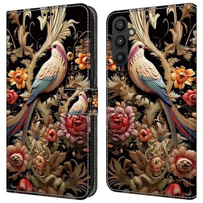 For Samsung Galaxy A55 5G Phone Case Wholesale Pattern Printing PU Leather Cover with Wallet