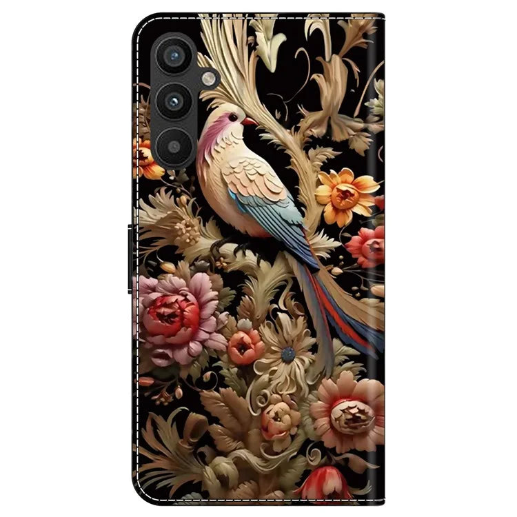 For Samsung Galaxy A55 5G Phone Case Wholesale Pattern Printing PU Leather Cover with Wallet