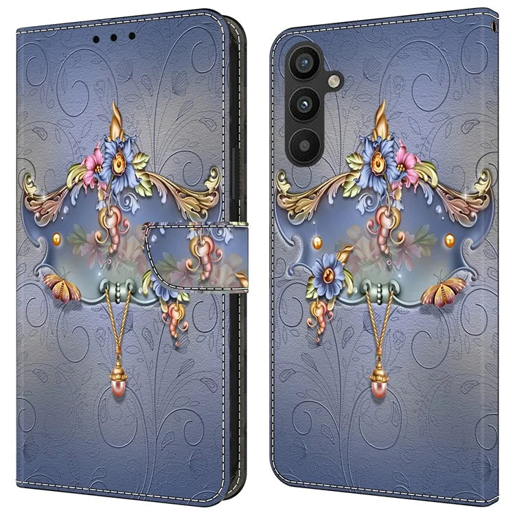 For Samsung Galaxy A55 5G Phone Case Wholesale Pattern Printing PU Leather Cover with Wallet