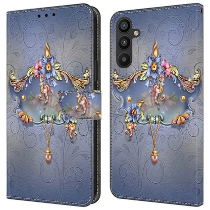 For Samsung Galaxy A55 5G Phone Case Wholesale Pattern Printing PU Leather Cover with Wallet