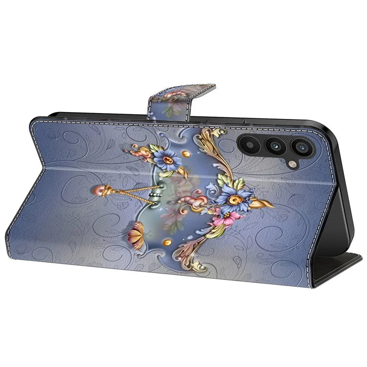 For Samsung Galaxy A55 5G Phone Case Wholesale Pattern Printing PU Leather Cover with Wallet
