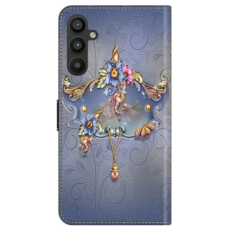 For Samsung Galaxy A55 5G Phone Case Wholesale Pattern Printing PU Leather Cover with Wallet