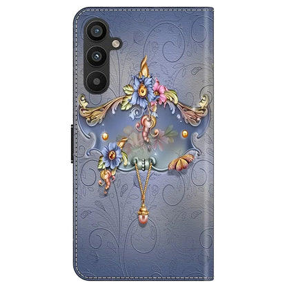 For Samsung Galaxy A55 5G Phone Case Wholesale Pattern Printing PU Leather Cover with Wallet