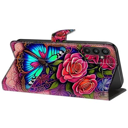 For Samsung Galaxy A55 5G Phone Case Wholesale Pattern Printing PU Leather Cover with Wallet